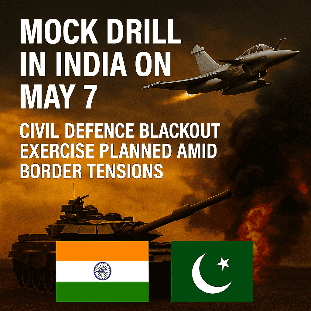 7th May Mock Drill in India: What to Expect During the Civil Defence Blackout Exercise
