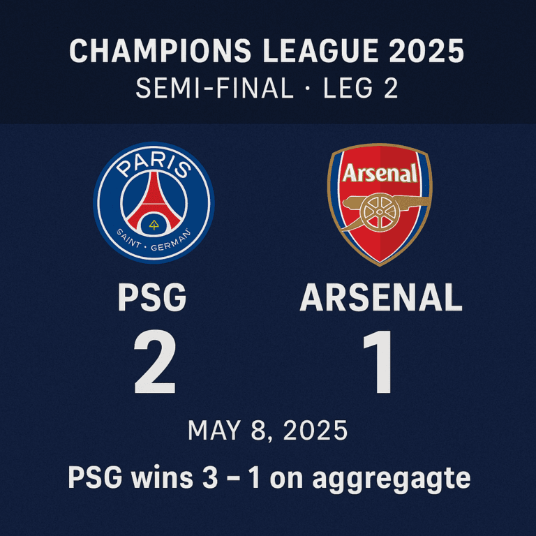 PSG-vs-Arsenal-F.C:-French-Giants-Knock-Out-Gunners-in-Champions-League-2025-Semi-Final-Digital-Preeyam-News