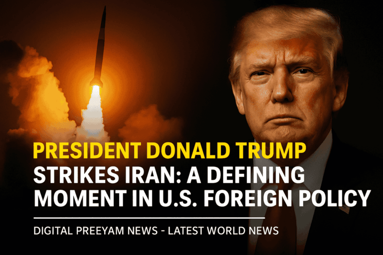 President-Donald-Trump-Strikes-Iran-A-Defining-Moment-in-U.S.-Foreign-Policy-Digital-Preeyam-News-Latest-World-News