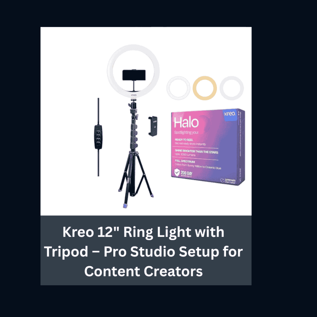 Kreo-12-Ring-Light-with-Tripod-Pro-Studio-Setup-for-Content-Creators-Amazon-Affiliate-Digital-Preeyam-News