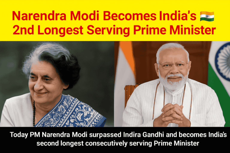 Narendra-Modi-Becomes-India’s-2nd-Longest-Serving-Prime-Minister-updates-Digital-Preeyam-News