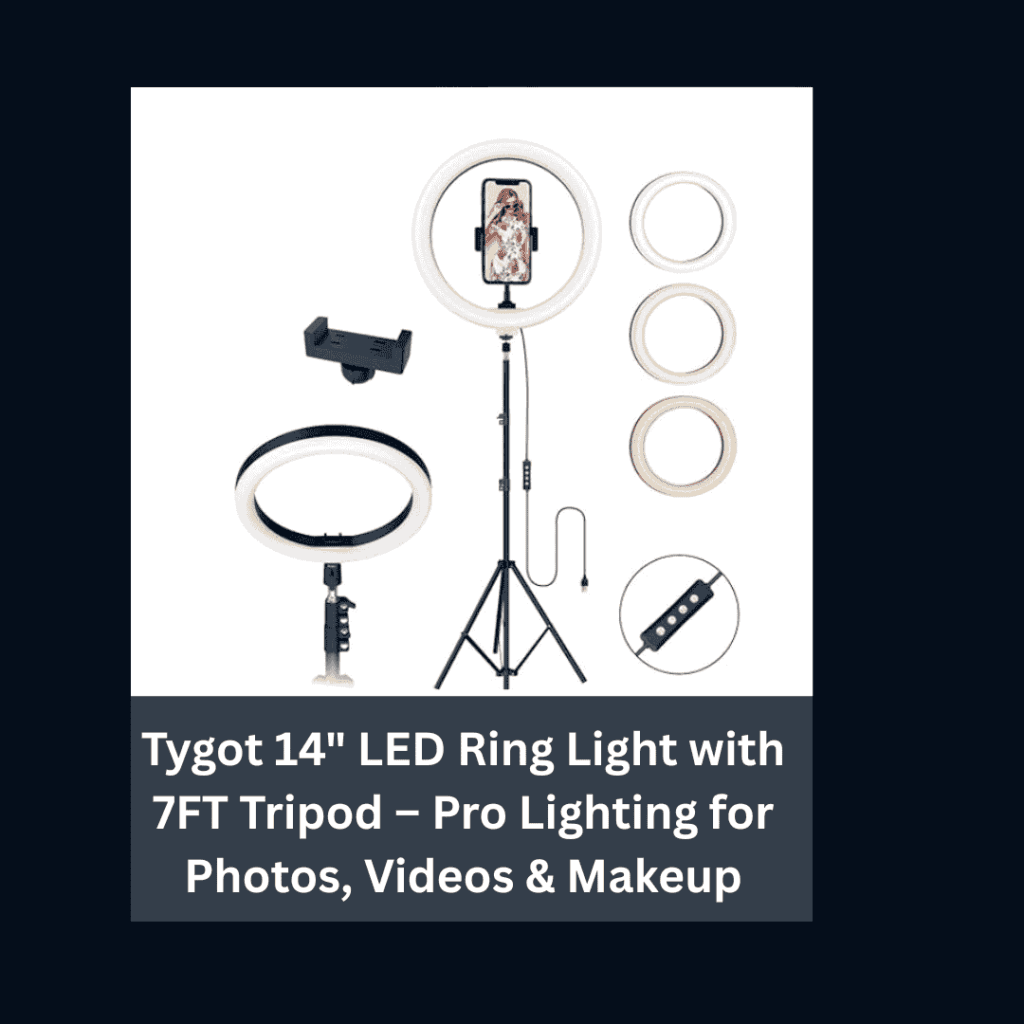 Tygot-14-LED-Ring-Light-with-7FT-Tripod-Pro-Lighting-for-Photos-Videos-&-Makeup-Amazon-Affiliate-Digital-Preeyam-News