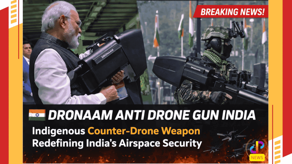 Dronaam-Anti-Drone-Gun-India-Indigenous-Counter-Drone-Weapon-Strengthening-India’s-Airspace-Security-Digital-Preeyam-News